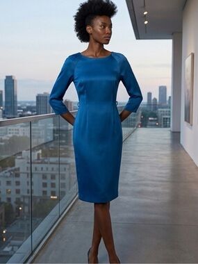 New Fendi Teal Dress. Made In Italy